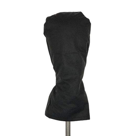 Black Waxed Cotton Golf Head Cover - Hybrid