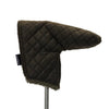 Olive - Quilted Blade Putter Cover With Green Sherpa Lining