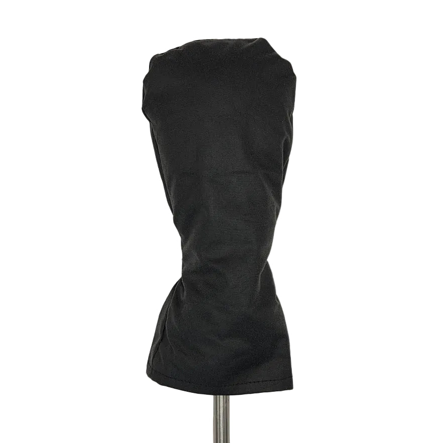 Black Waxed Cotton Golf Head Cover - Hybrid