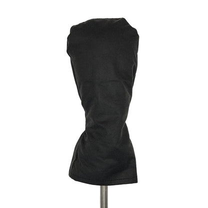 Black Waxed Cotton Golf Head Cover - Hybrid