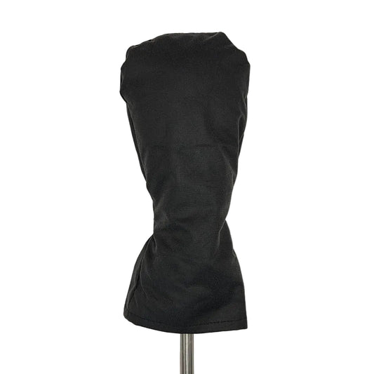 Black Waxed Cotton Golf Head Cover - Hybrid