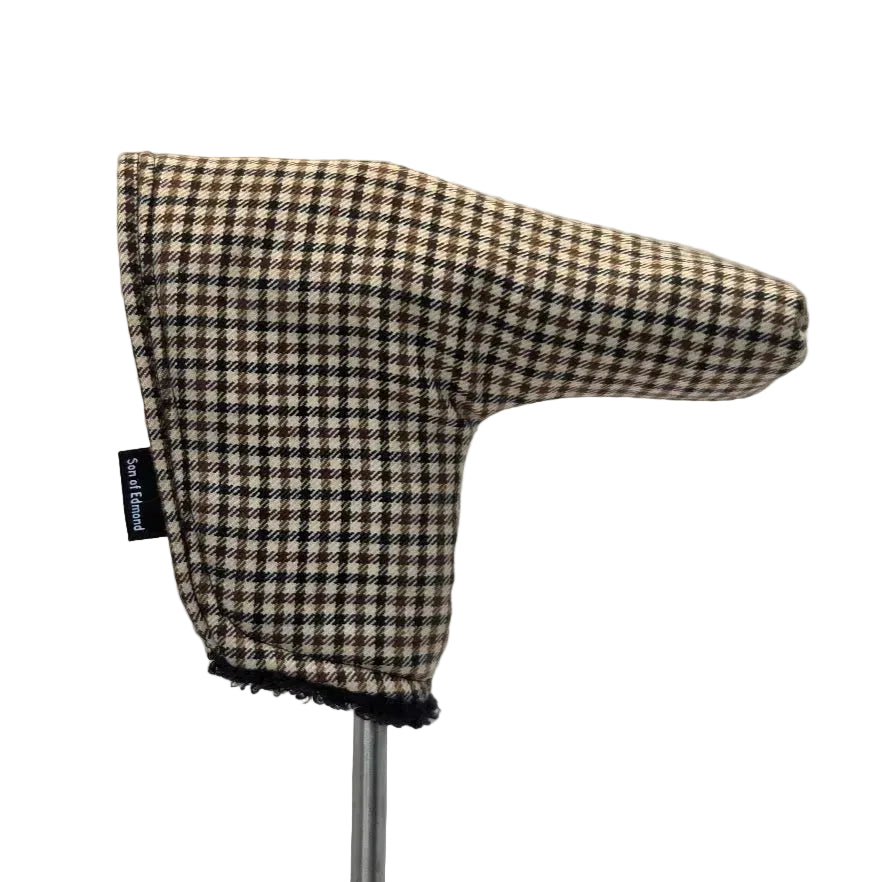 Wool Blade Butter Cover - Houndstooth Micro Check
