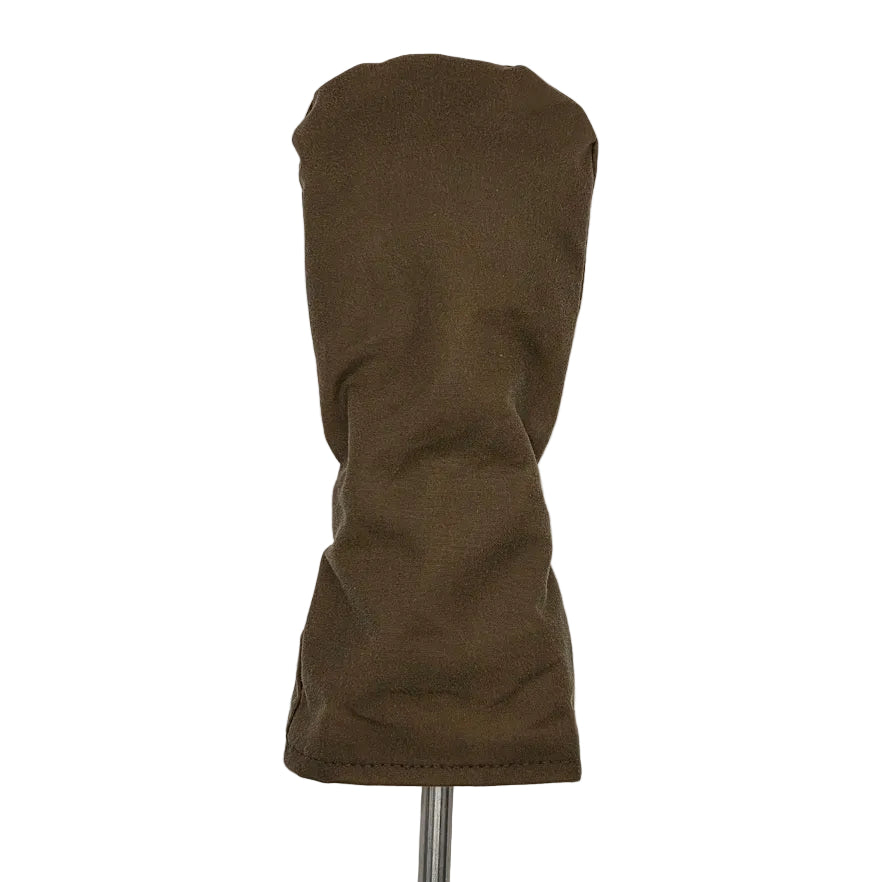 Tan Waxed Cotton Golf Head Cover - Hybrid