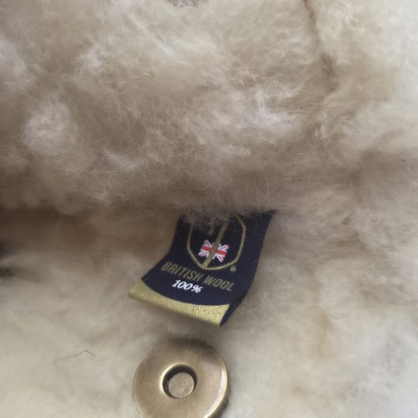 Black - Waxed Cotton With British Wool Blade Putter Cover