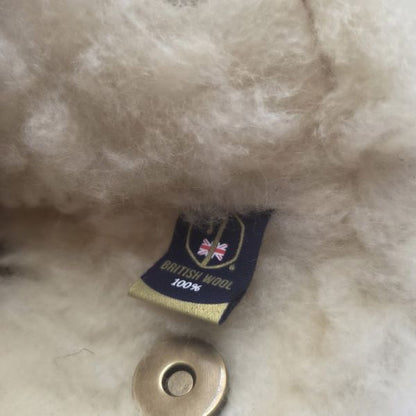 Black - Waxed Cotton With British Wool Blade Putter Cover