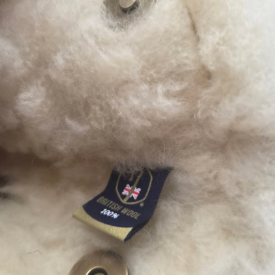 Dark Navy - Waxed Cotton With British Wool Blade Putter Cover