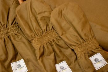 Tan Waxed Cotton Golf Head Cover - Hybrid