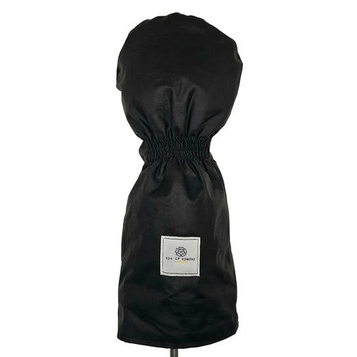 Black Waxed Cotton Golf Cover - Driver