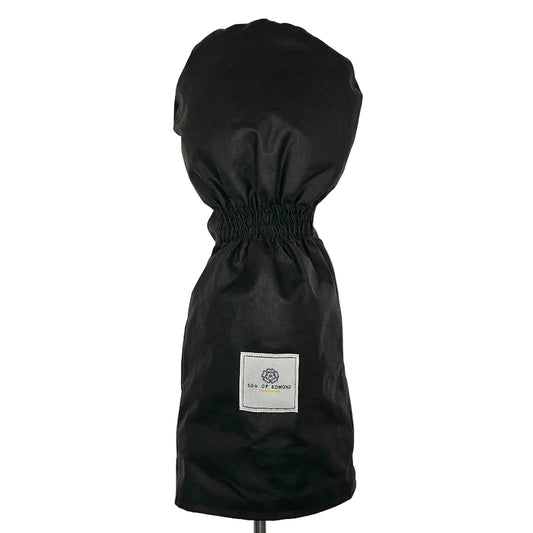 Black Waxed Cotton Golf Cover - Driver