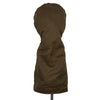 Tan Waxed Cotton Golf Head Cover - Wood