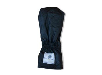 Black Waxed Cotton Golf Club Cover -  Wood