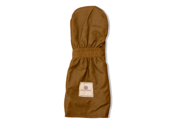 Tan Waxed Cotton Golf Head Cover - Wood