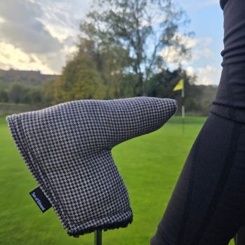 Wool blade putter cover - Hounds tooth 